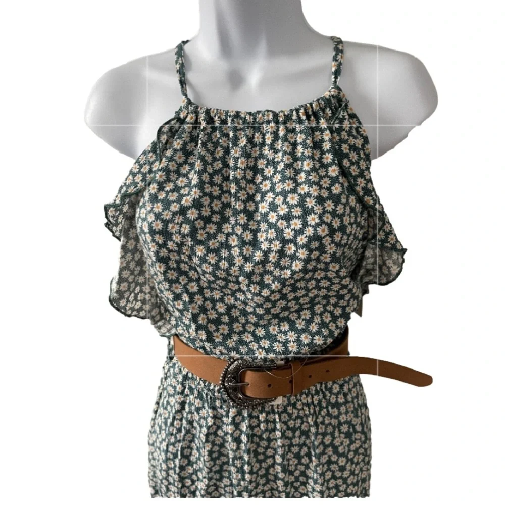 Wallflower Spaghetti Strap Dress with belt - Picture 2 of 5